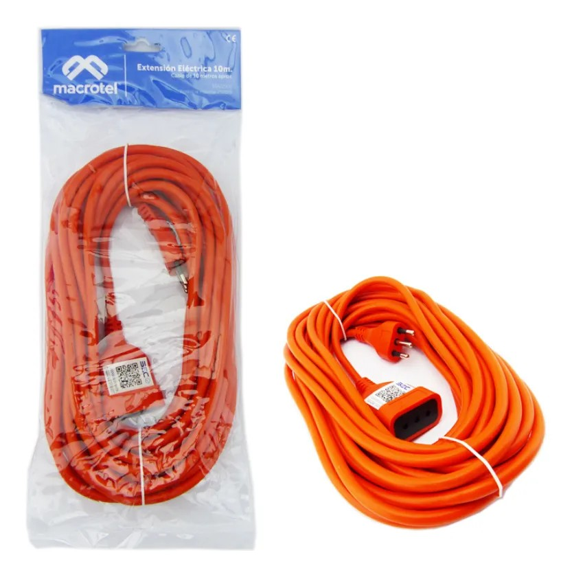 Extensión Eléctrica Macrotel 10 Metros 2500w Certificada Sec-3