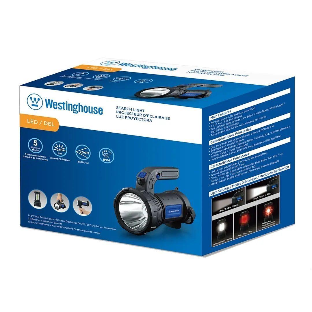 Linterna Foco Westinghouse 230 Lm 5 Modos Pilas Incluidas-3