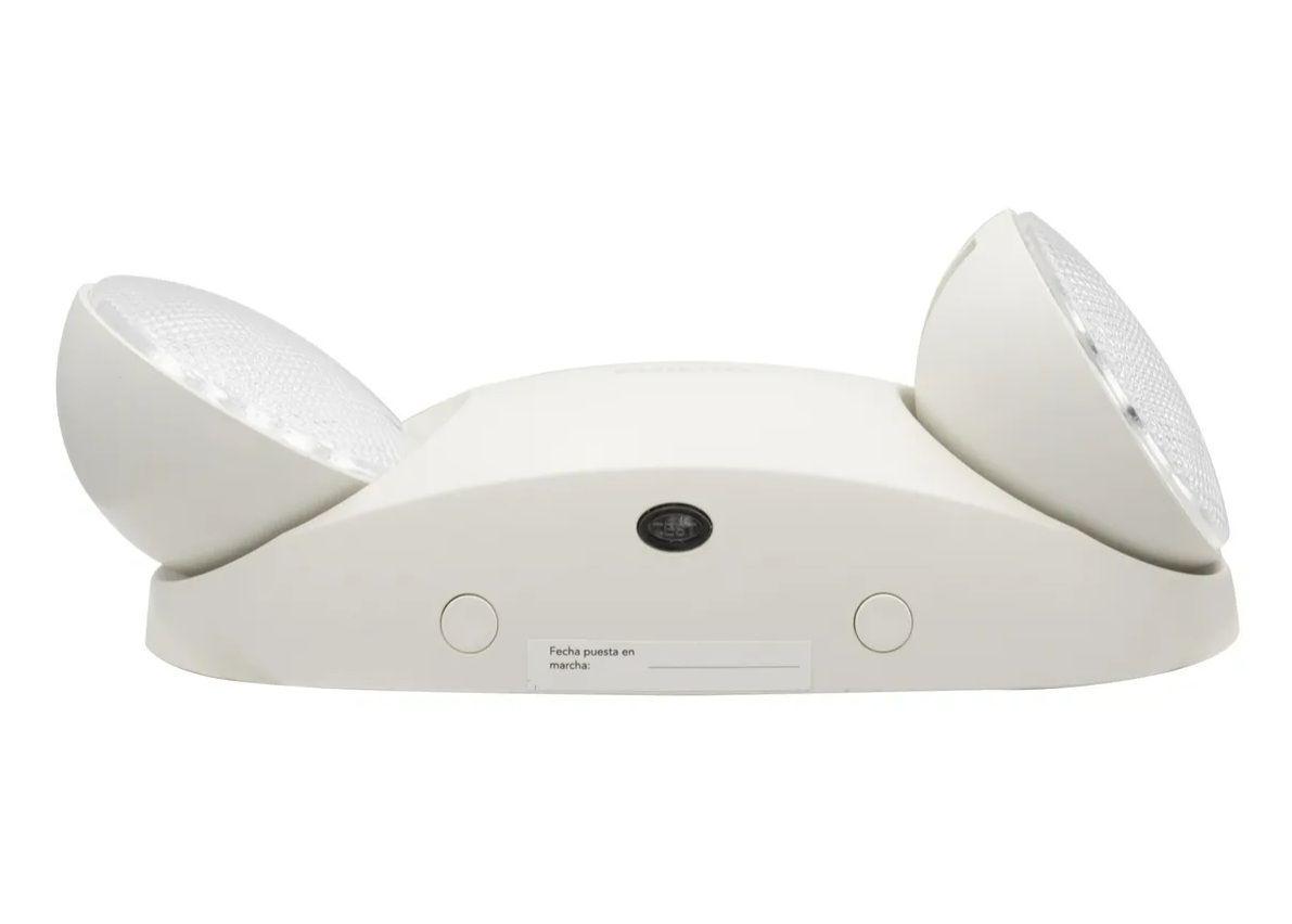 Luz De Emergencia 24 Led 2.4w Philco At60 Blanco 2 Focos-2