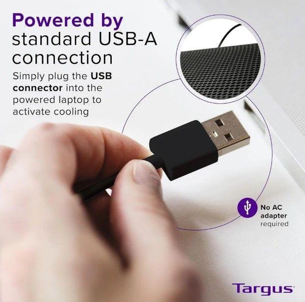 Base Refrigerante Portátil De 2 Ventiladores Chill Mat  Targus Pa248u5.-1