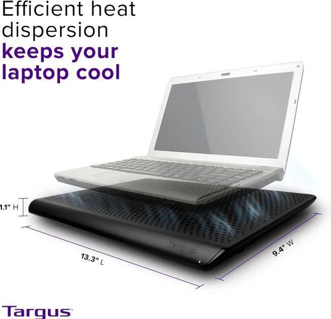 Base Refrigerante Portátil De 2 Ventiladores Chill Mat  Targus Pa248u5.-2