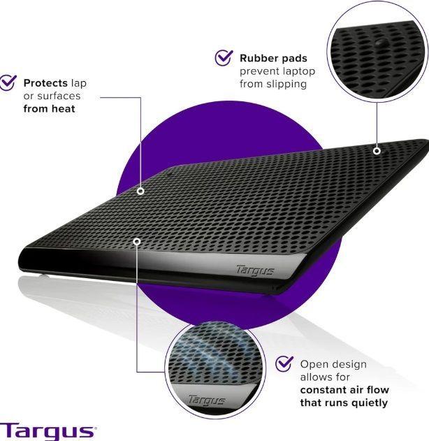 Base Refrigerante Portátil De 2 Ventiladores Chill Mat  Targus Pa248u5.-3