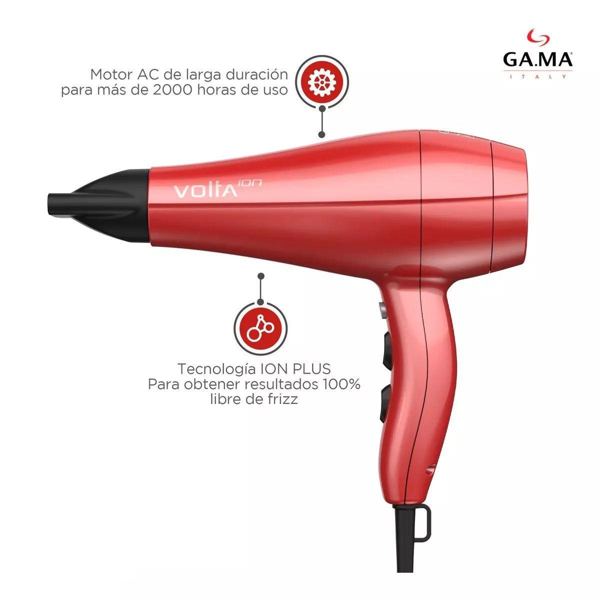 Secador De Pelo Gama Italy Ac - Volta Ion 2300w Rojo-3