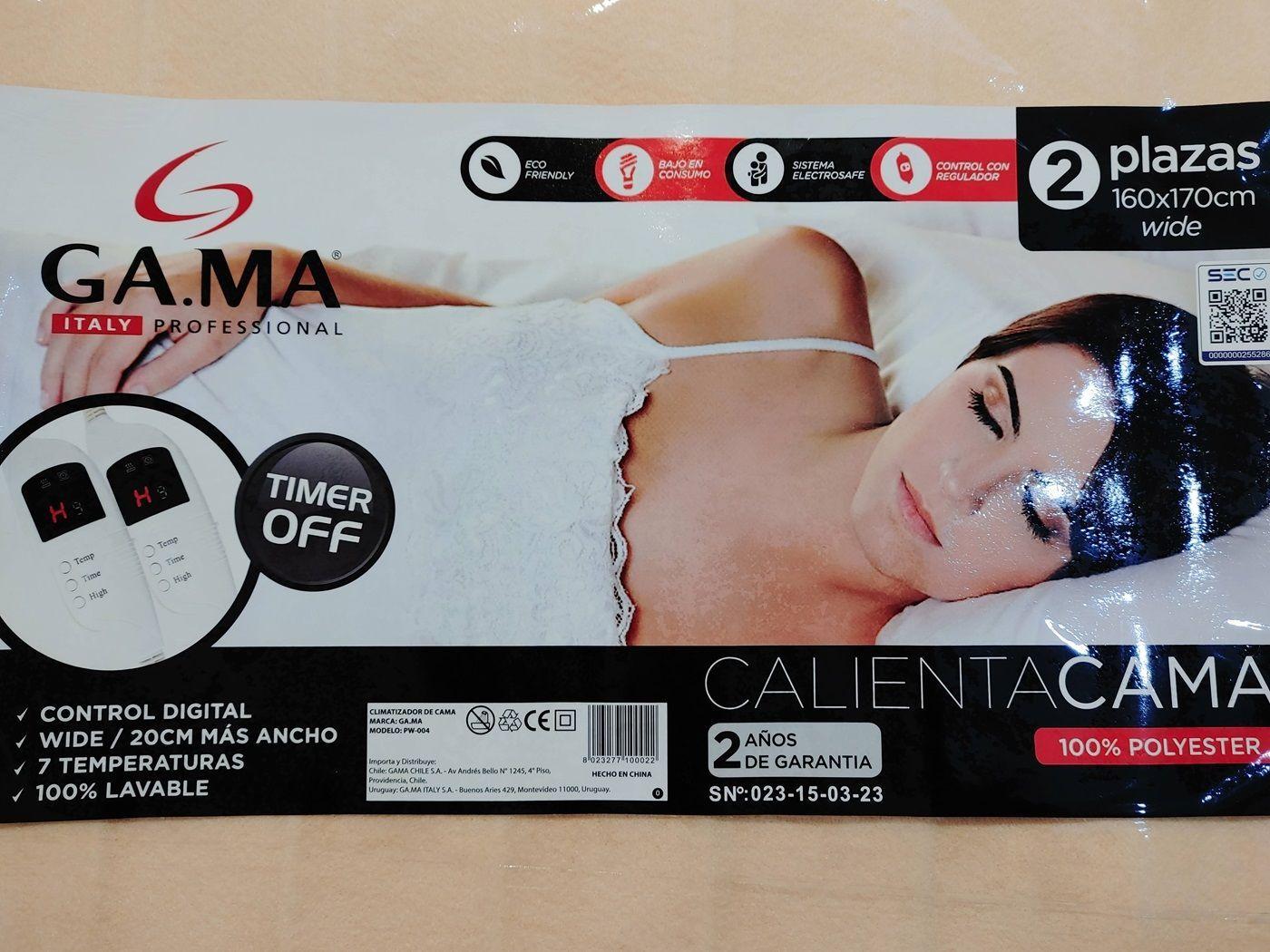 Calienta Cama Ga.ma 2 Plazas Digital Timer 7 Temperaturas-1