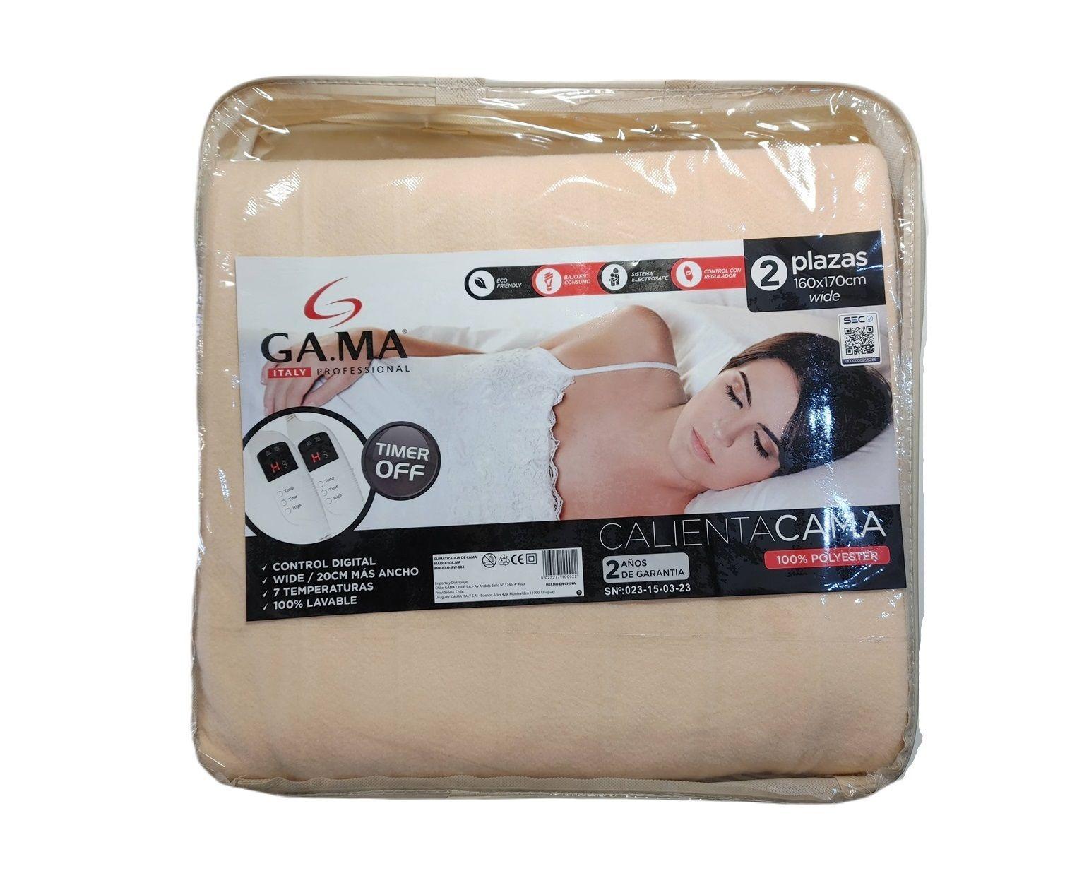 Calienta Cama Ga.ma 2 Plazas Digital Timer 7 Temperaturas-2