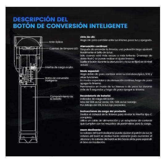 Linterna Philips 3200 lumenes reales 500 mts SFL8168-2