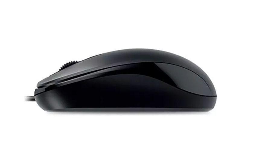 Mouse alámbrico DX-110 Óptico USB Negro, 3 botones, Ambidiestro.-2