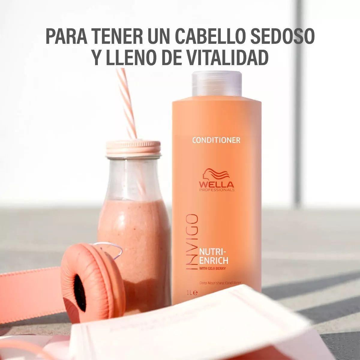 Acondicionador Wella Invigo Nutri Enrich 1000 Ml Hidratación-4