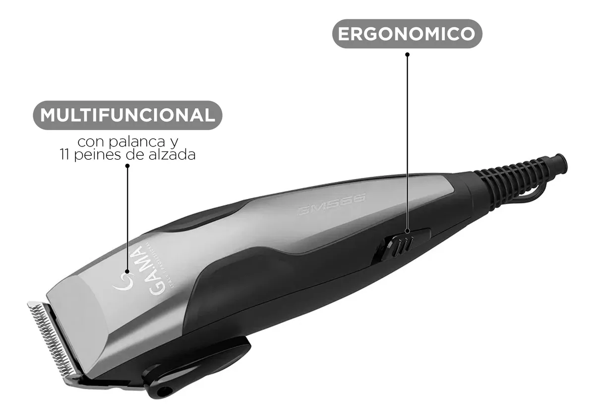 Cortapelos Clipper+trimmer Gama Gm566 29 Piezas-2