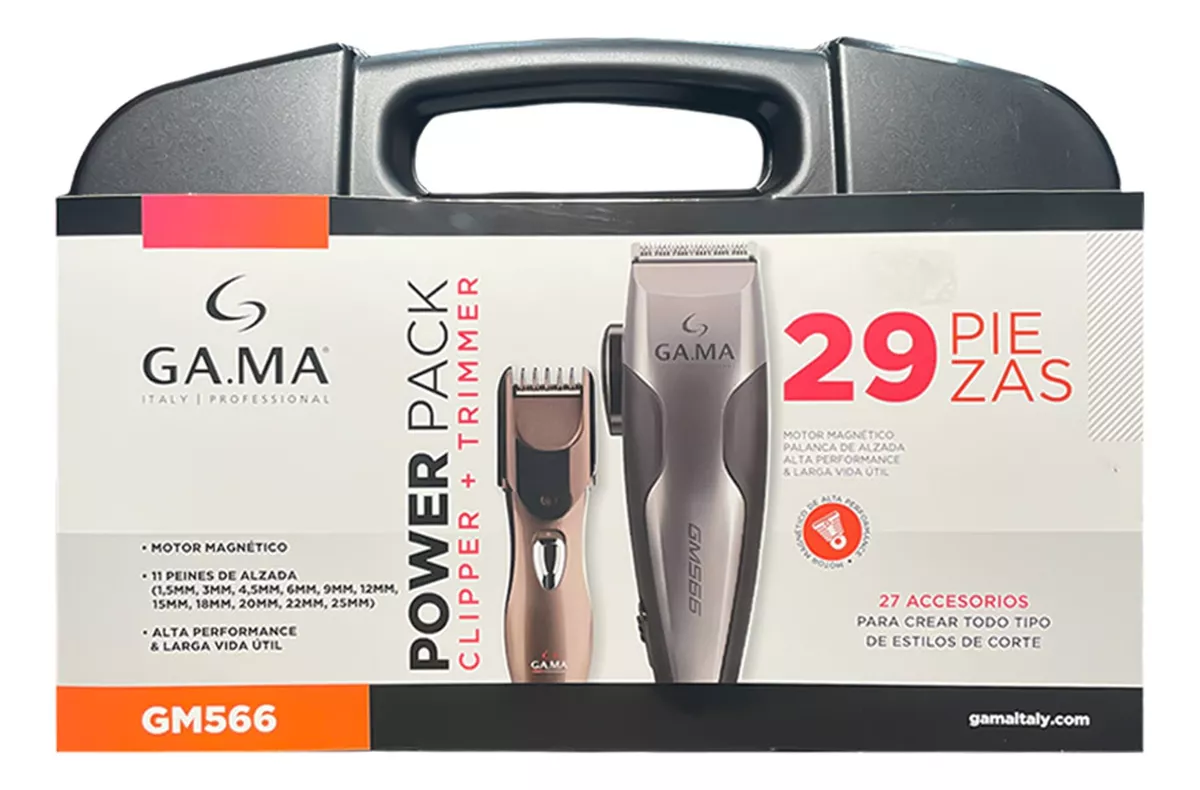 Cortapelos Clipper+trimmer Gama Gm566 29 Piezas-3