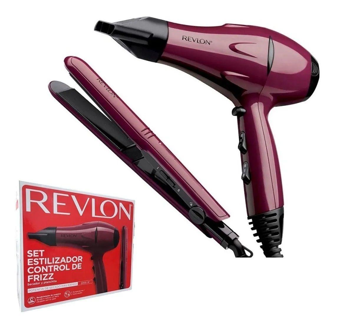 Combo Secador Y Plancha De Pelo Revlon Control Frizz-0