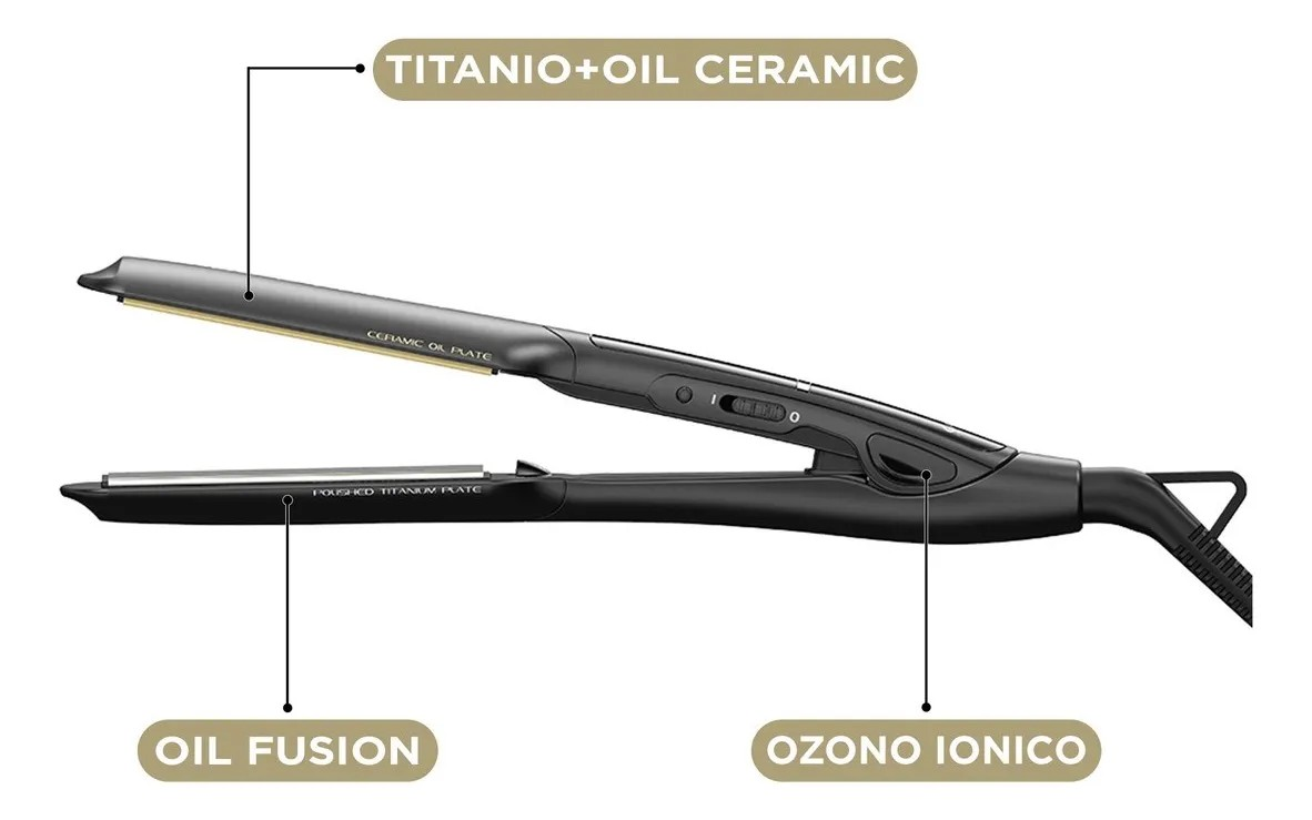 Plancha De Cabello Alisadora Gama X-wide Digital Dual Plates Plateado-2