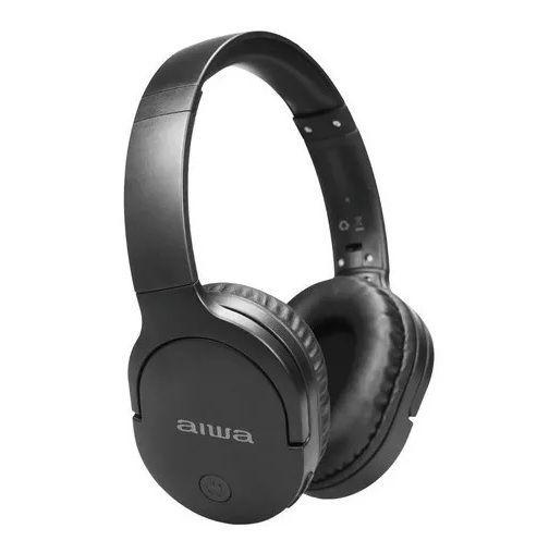 Audífonos Aiwa Aw-k11bk On-ear Bluetooth Negro 18h Microfono-0