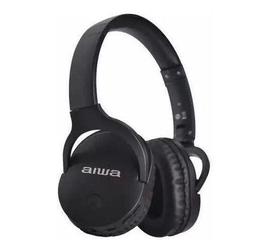 Audífonos Aiwa Aw-k11bk On-ear Bluetooth Negro 18h Microfono-1