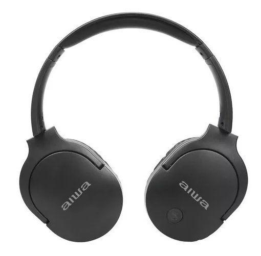 Audífonos Aiwa Aw-k11bk On-ear Bluetooth Negro 18h Microfono-2