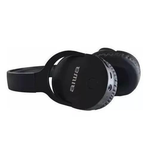 Audífonos Aiwa Aw-k11bk On-ear Bluetooth Negro 18h Microfono-3