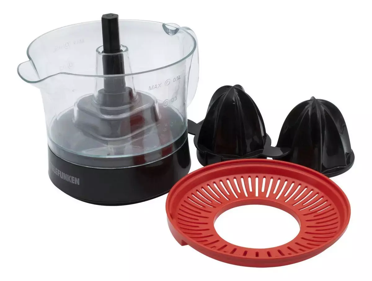 Exprimidor El ctrico Telefunken Con 2 Conos Capacidad 500ml-3