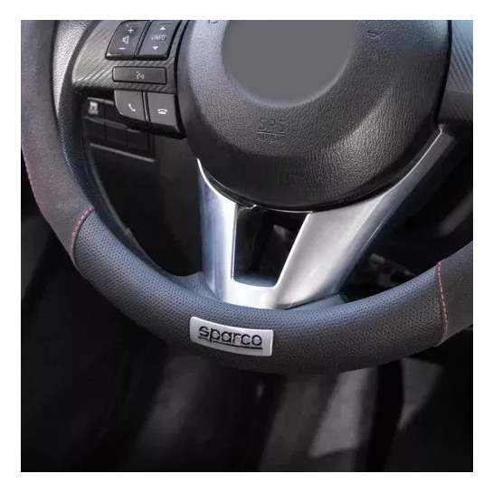 Cubre Volante Sparco Negro Spc1113bk 36 a 38cm Universal-4