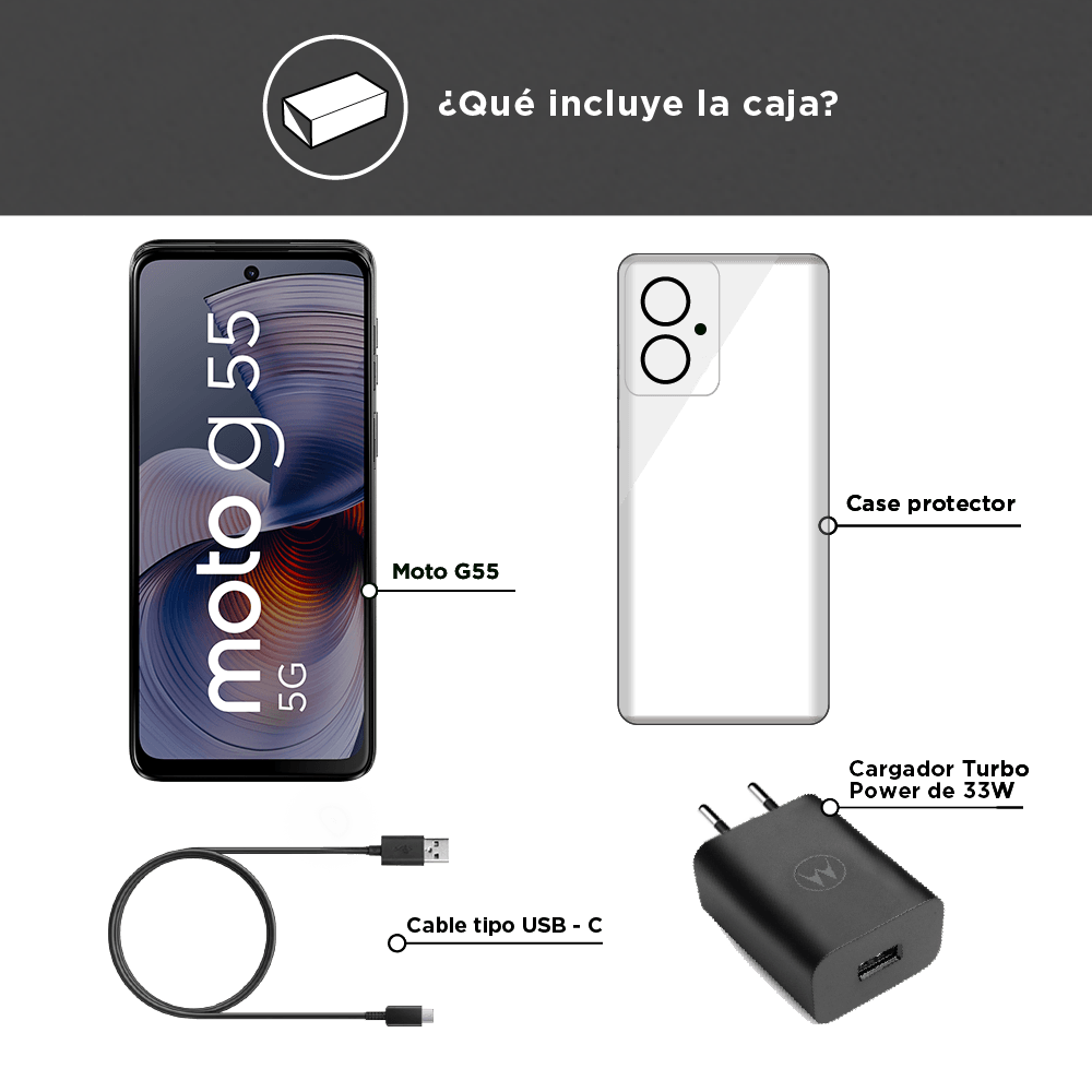 Motorola Moto G55 5G 8GB RAM 256GB  esim+sim Negro-3