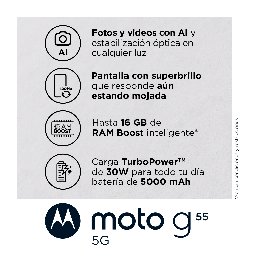 Motorola Moto G55 5G 8GB RAM 256GB  esim+sim Negro-4
