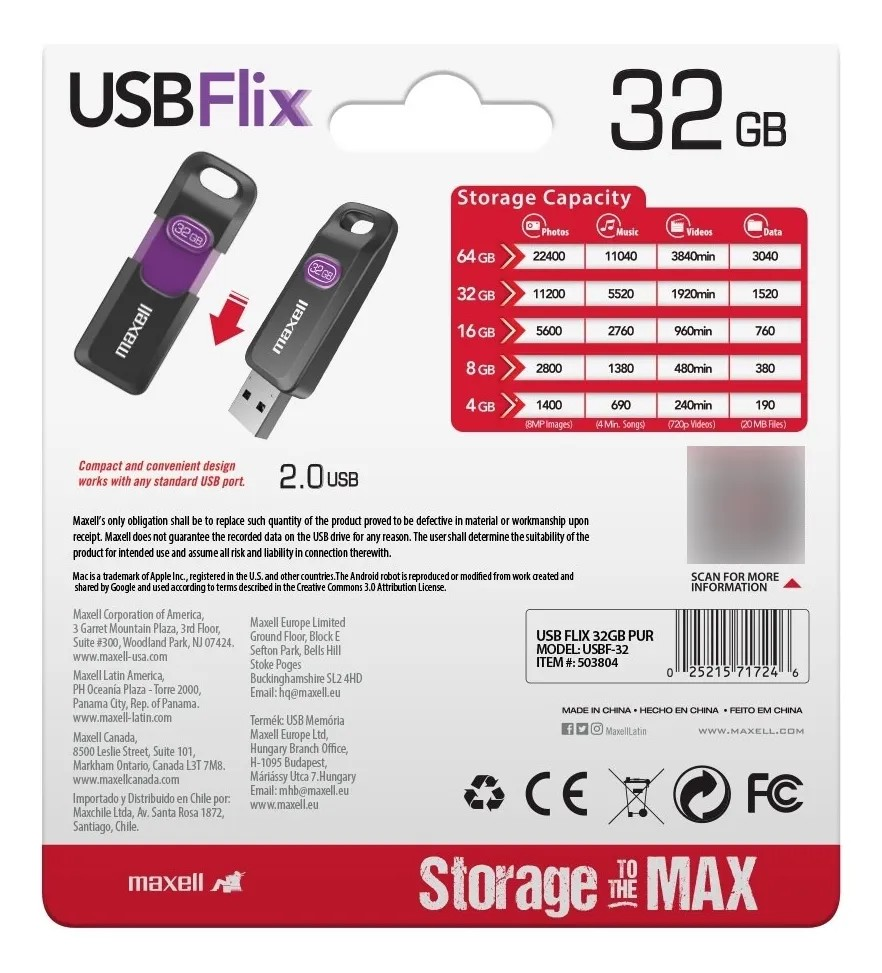 Pack 3 Pendrive Maxell Flix 32gb USB 3.2-2