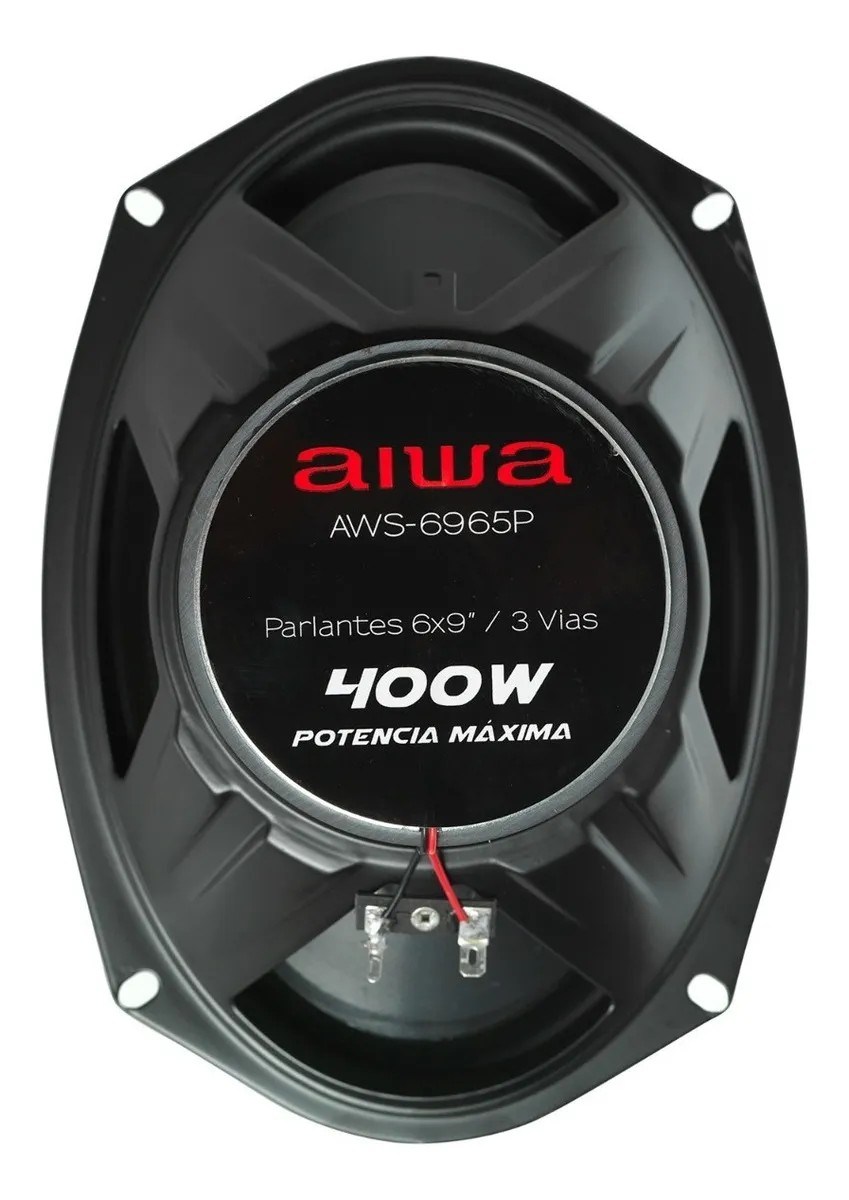 Parlantes Para Auto 6x9 3 V as 400 Watts Aiwa Aws 6965p-3