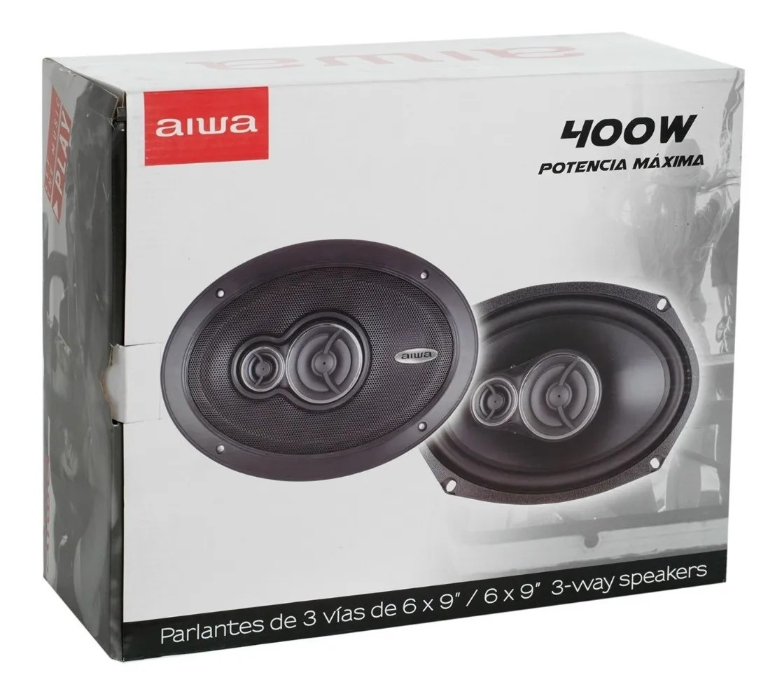 Parlantes Para Auto 6x9 3 V as 400 Watts Aiwa Aws 6965p-4