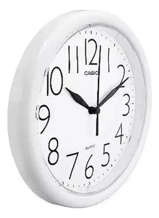 Reloj Casio Iq05-7 Mural Análogo Blanco - Incluye Pilas-2