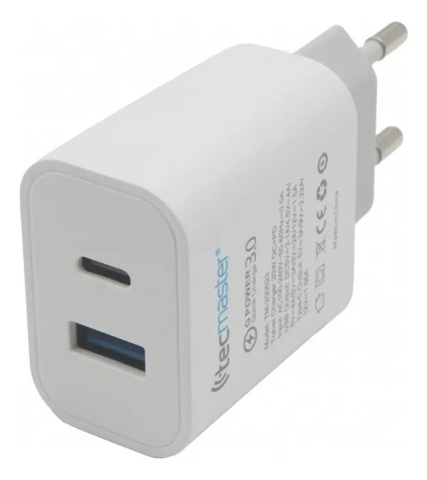 Cargador Usb C Y Usb Carga Rápida 20w Certificado Sec-1