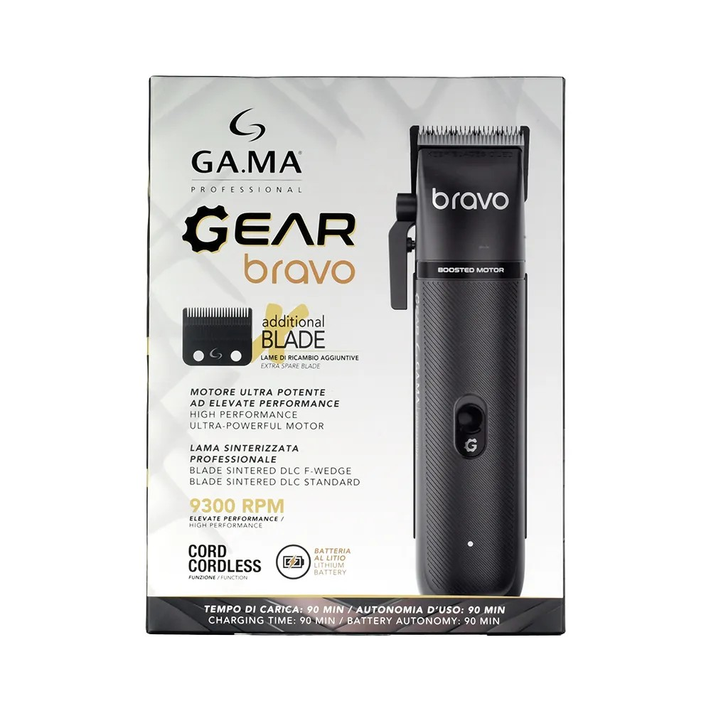 Gama Italy Maquina De Cortar Pelo Clipper Bravo Gear-4