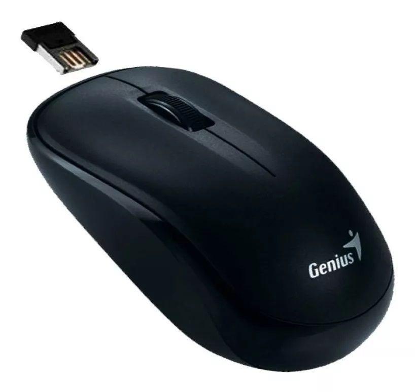 Mouse Genius NX-7000, 3 Botones, 1.200 DPI, inalámbrico 2.4GHz, Negro-1