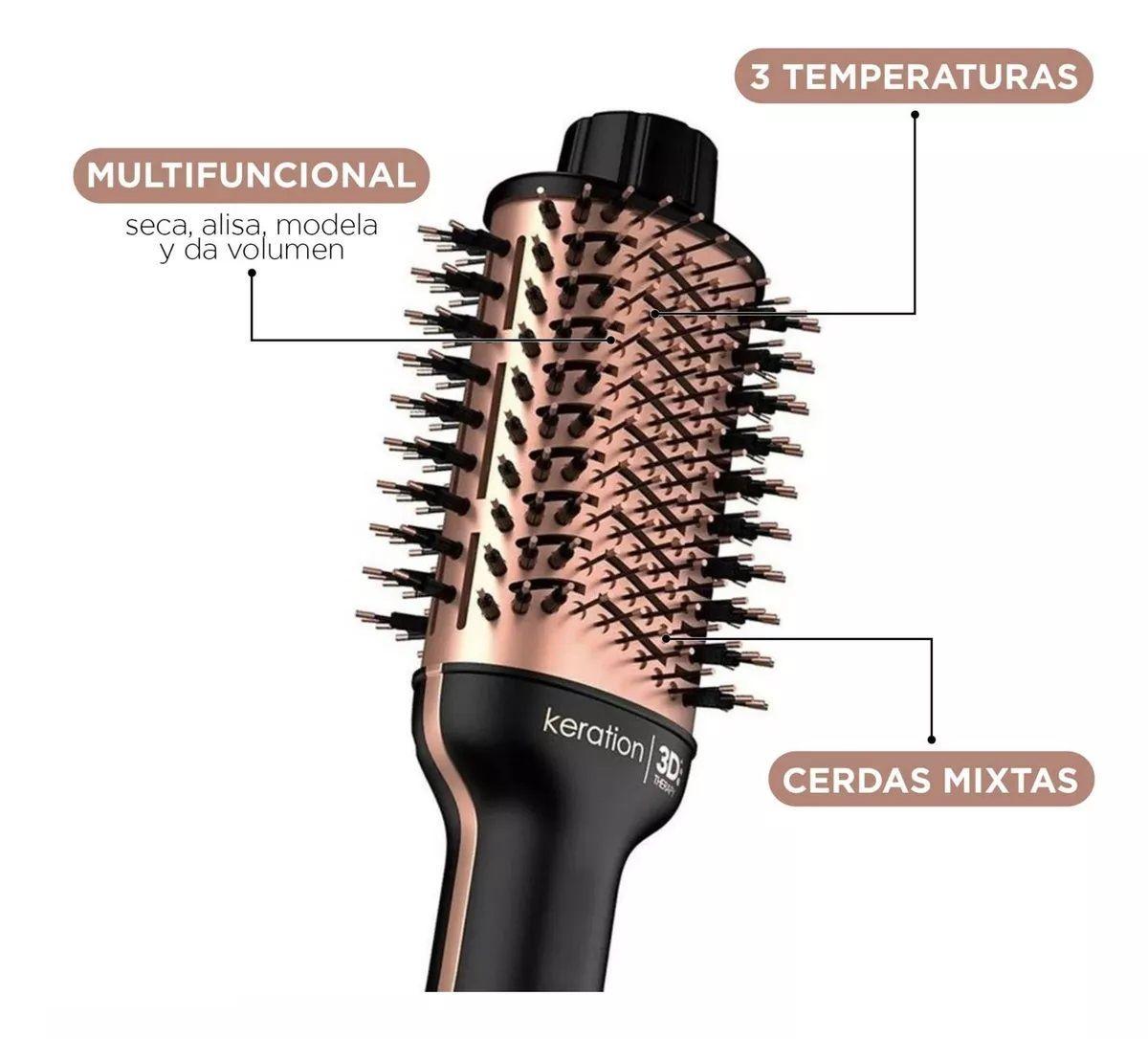 Cepillo Secador Modelador Y Voluminizador Gama Keration 3d-4