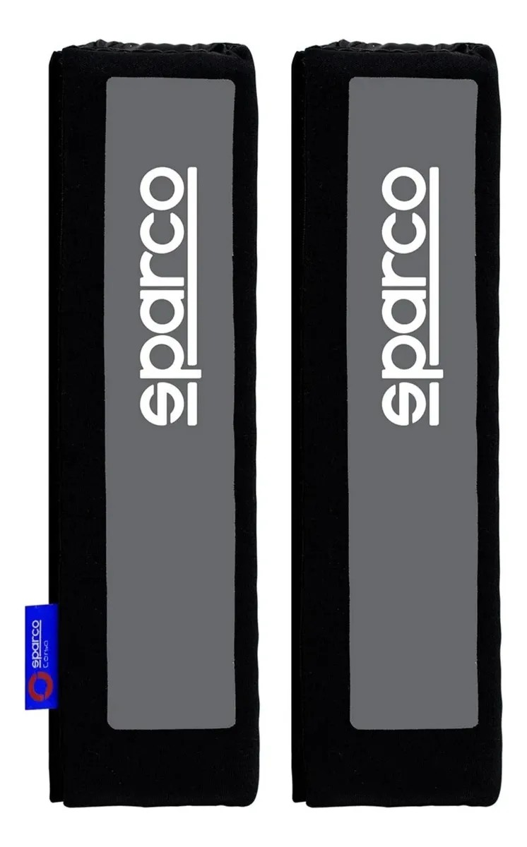 Set De Cubre Volante + Funda Cinturon Sparco Universal 38cm Negro-2