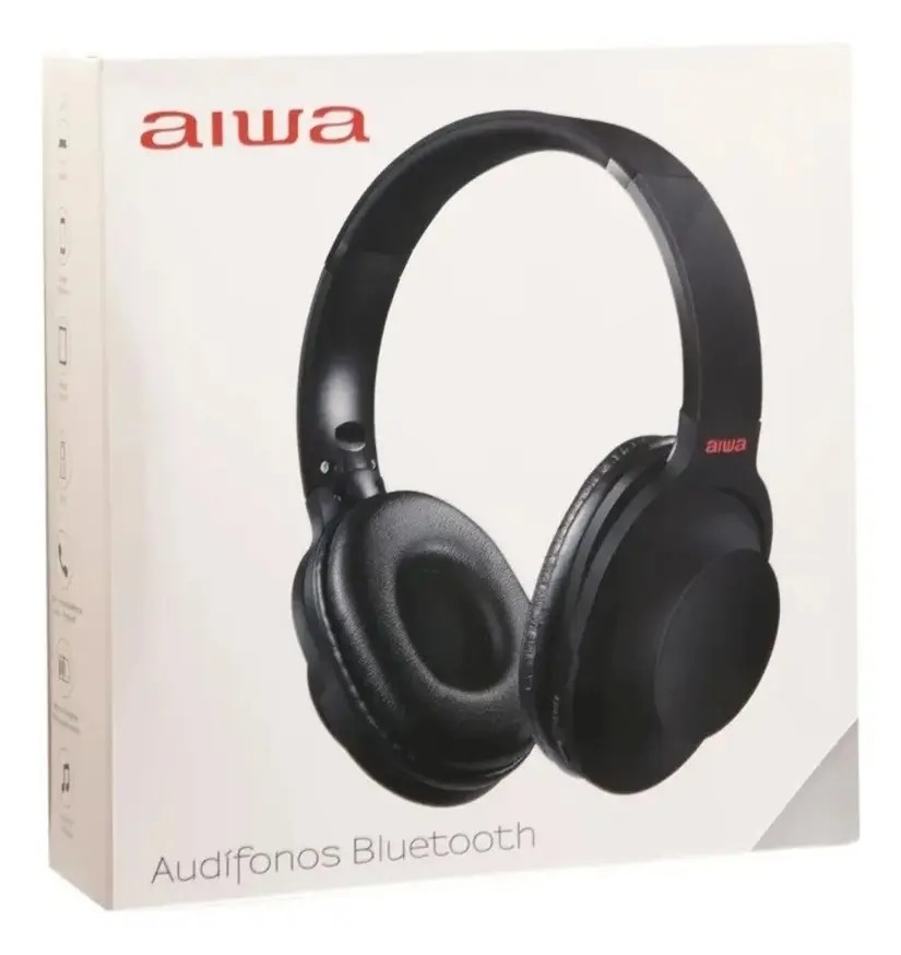 Aud fonos Aiwa Bluetooth Plegables Incluye Micr fono Bt 207-4