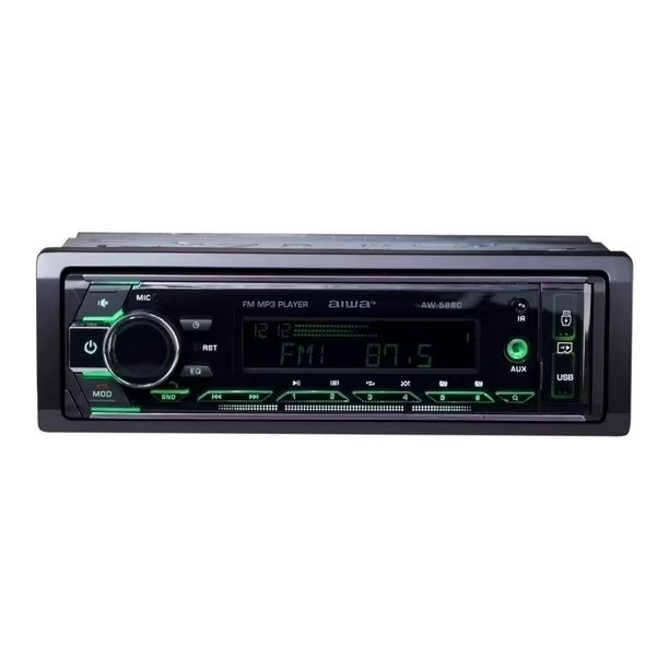 Radio Auto 1 Din Bluetooth Usb X2 Radio Fm Aiwa Aw 5880bt-2
