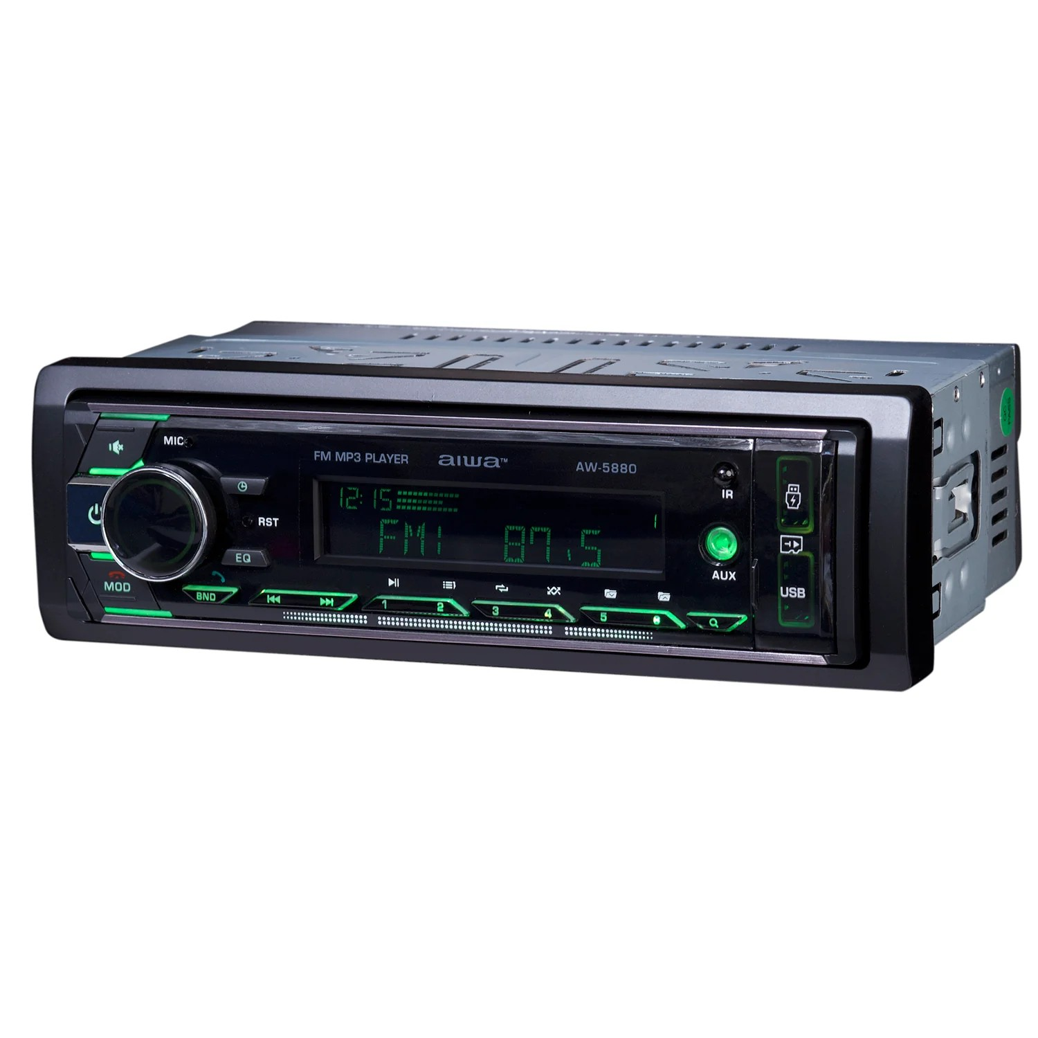 Radio Auto 1 Din Bluetooth Usb X2 Radio Fm Aiwa Aw 5880bt-3