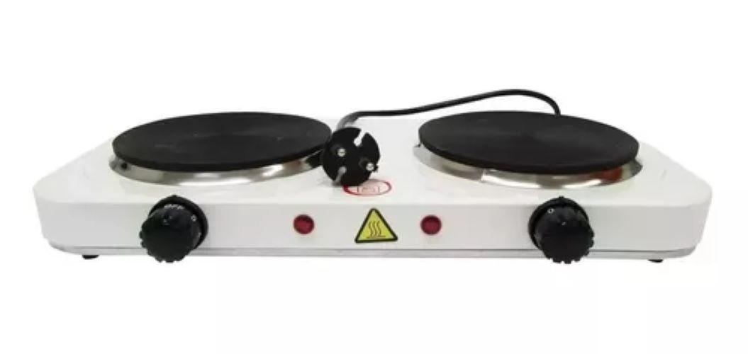 Cocina Doble Hornillas Electrica Espiral Cocinilla -0