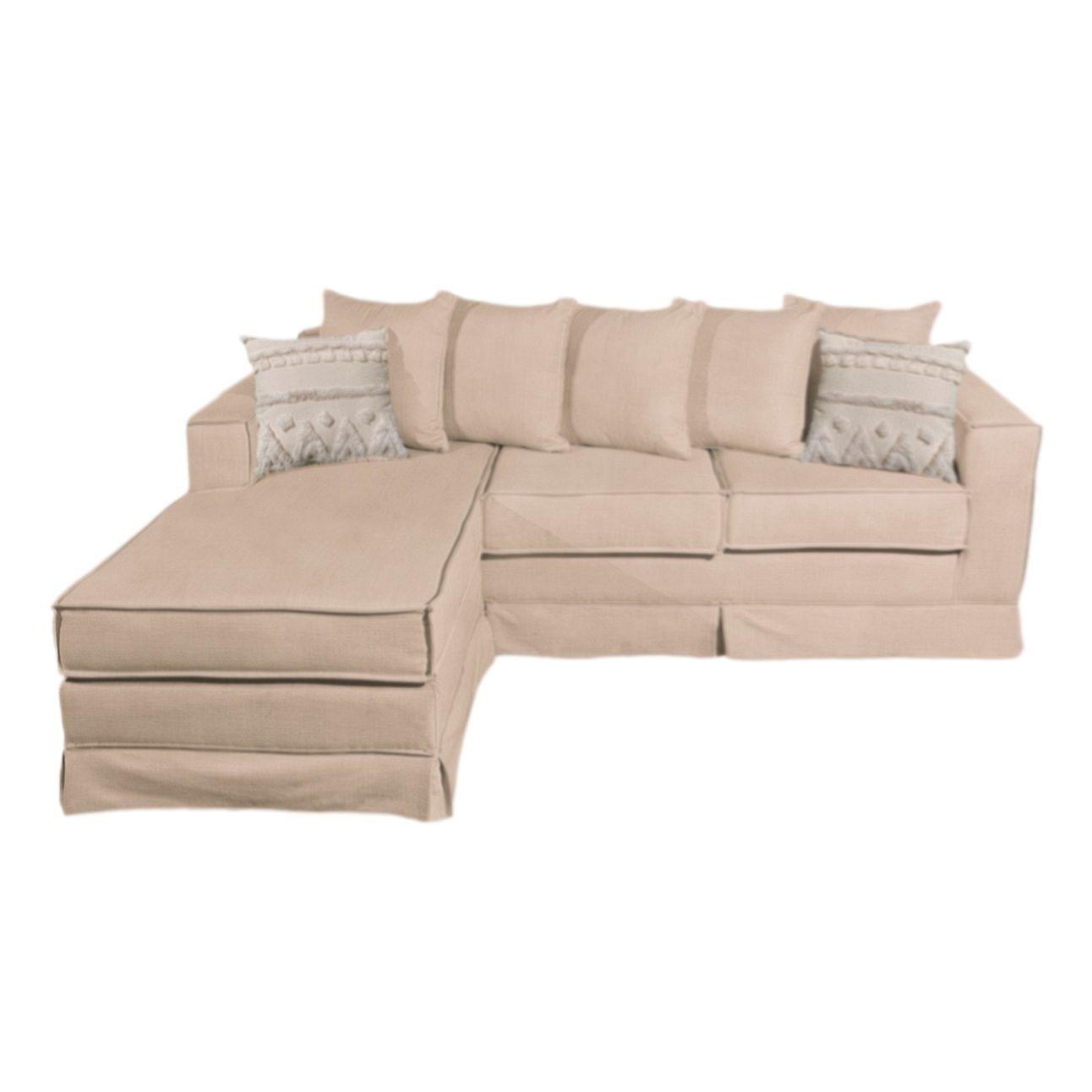 Sofa seccional inter Provenza beige resortes -0