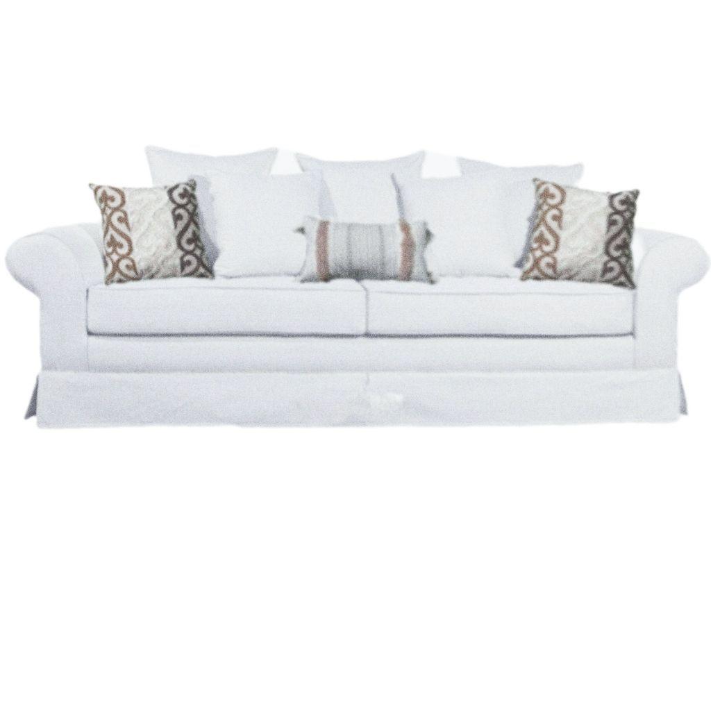 Sofa  Mambo premium con resortes para living  color blanco modelo  Mambo -0