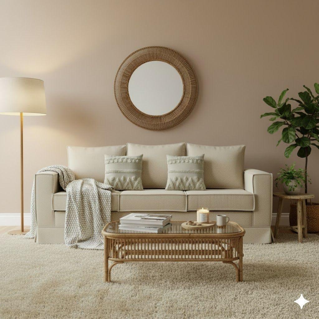 Sofa pompeya resortes beige -1