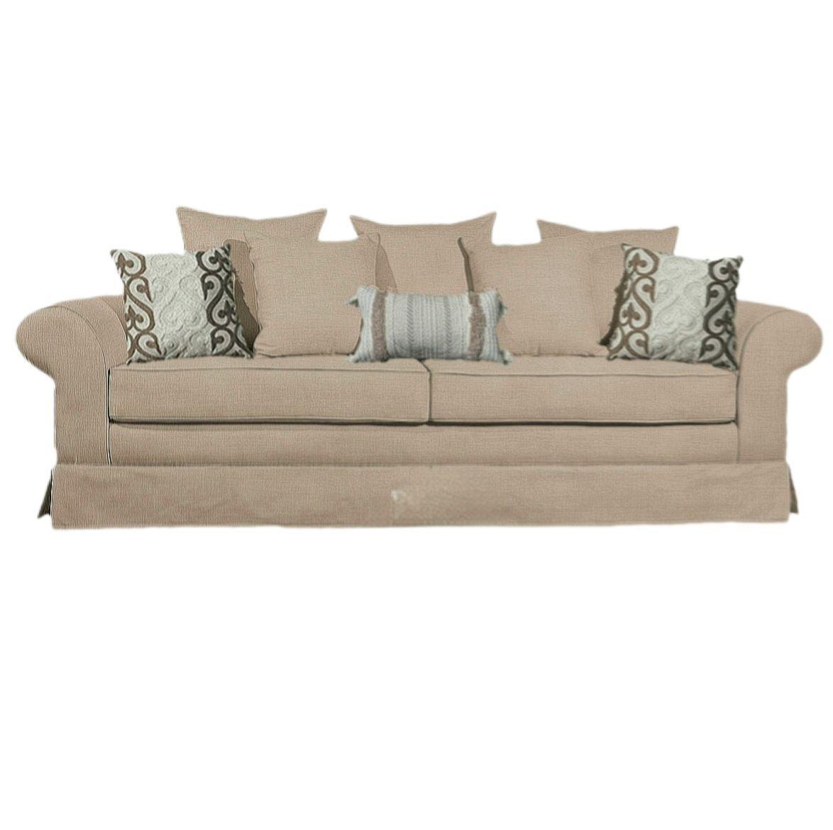 Sofa  Mambo premium con resortes  pocket  color beige  modelo  Mambo-0
