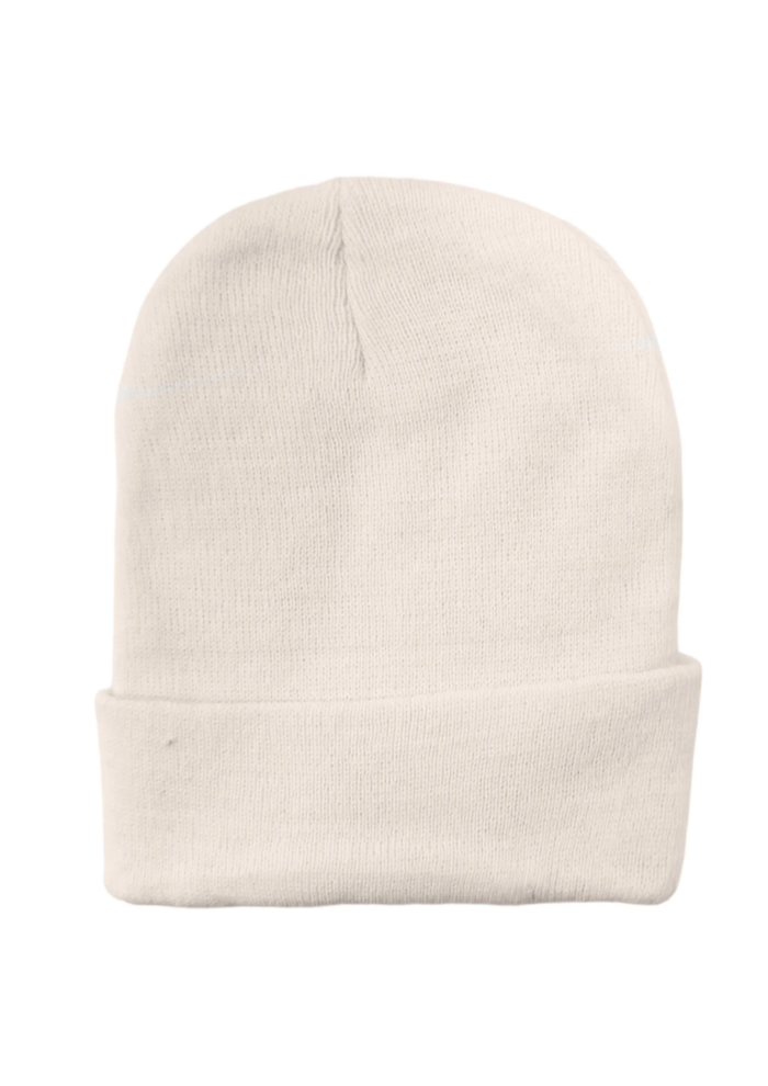 GORRO BEANIE LANA TONO CREMA SINTETICO UNISEX-1