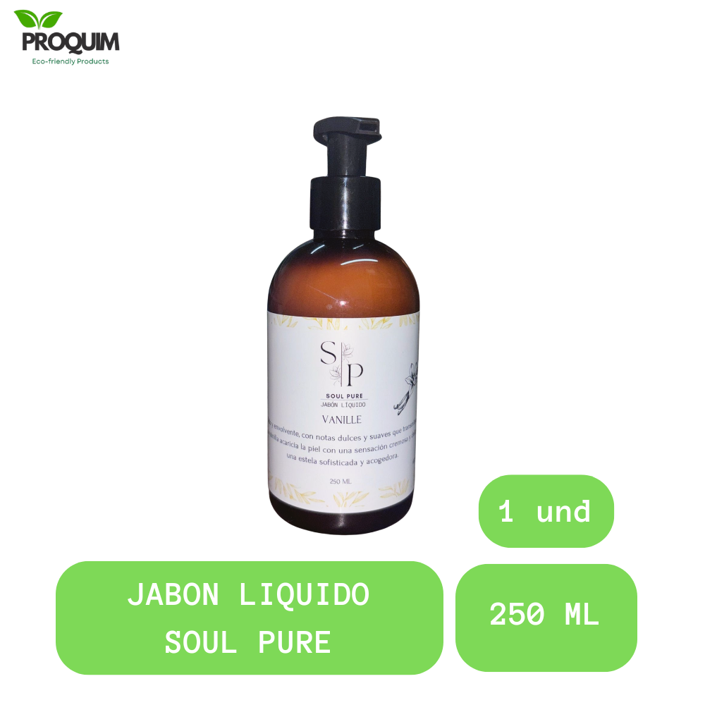 Jabon de Mano Liquido Vainilla Soul Pure 250 ml Unidad-2