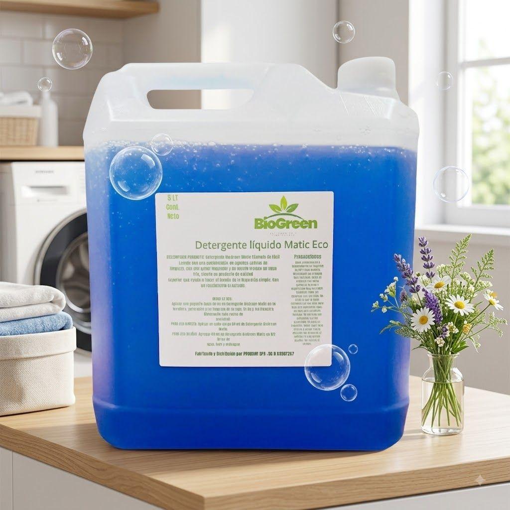 Detergente Liquido BioGreen Matic eco 5 litros Pack 2 Unidades-2