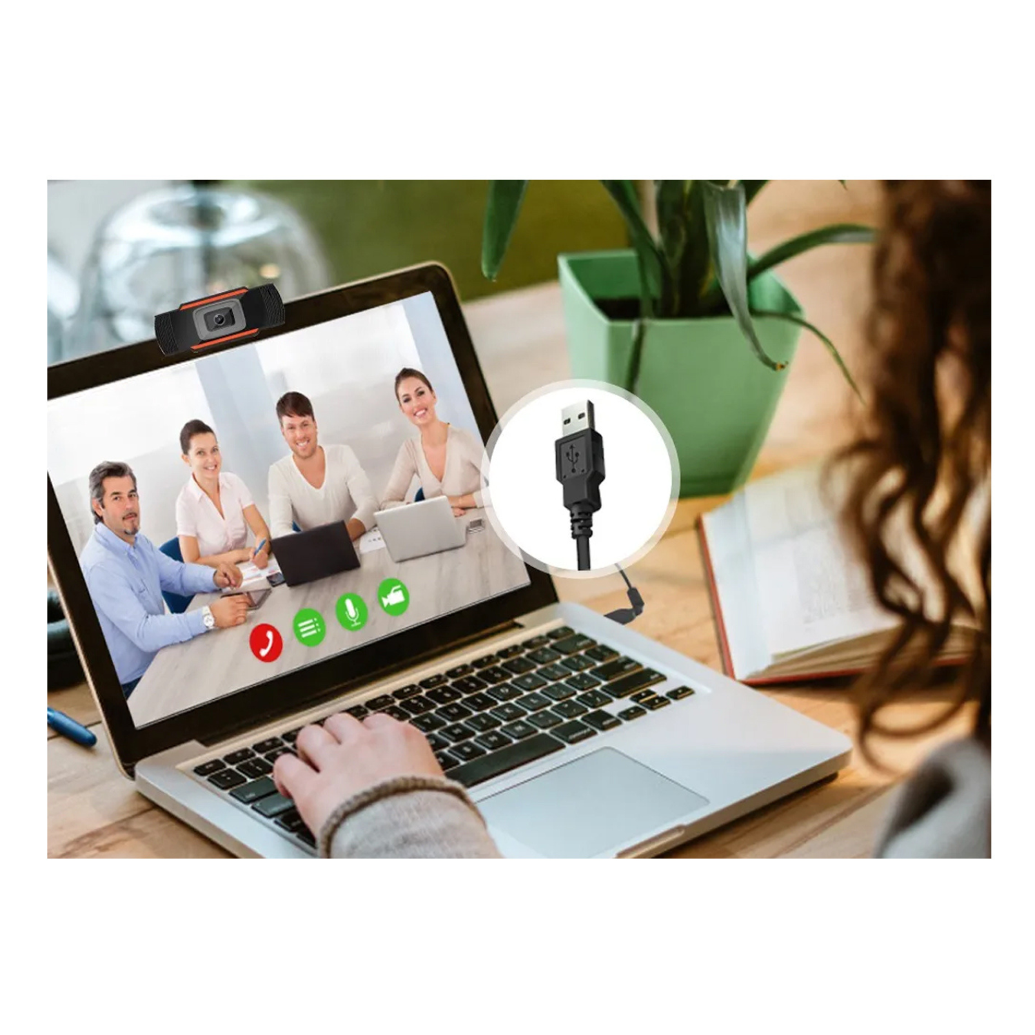 Webcam Full Hd 1080p Con Microfono-5