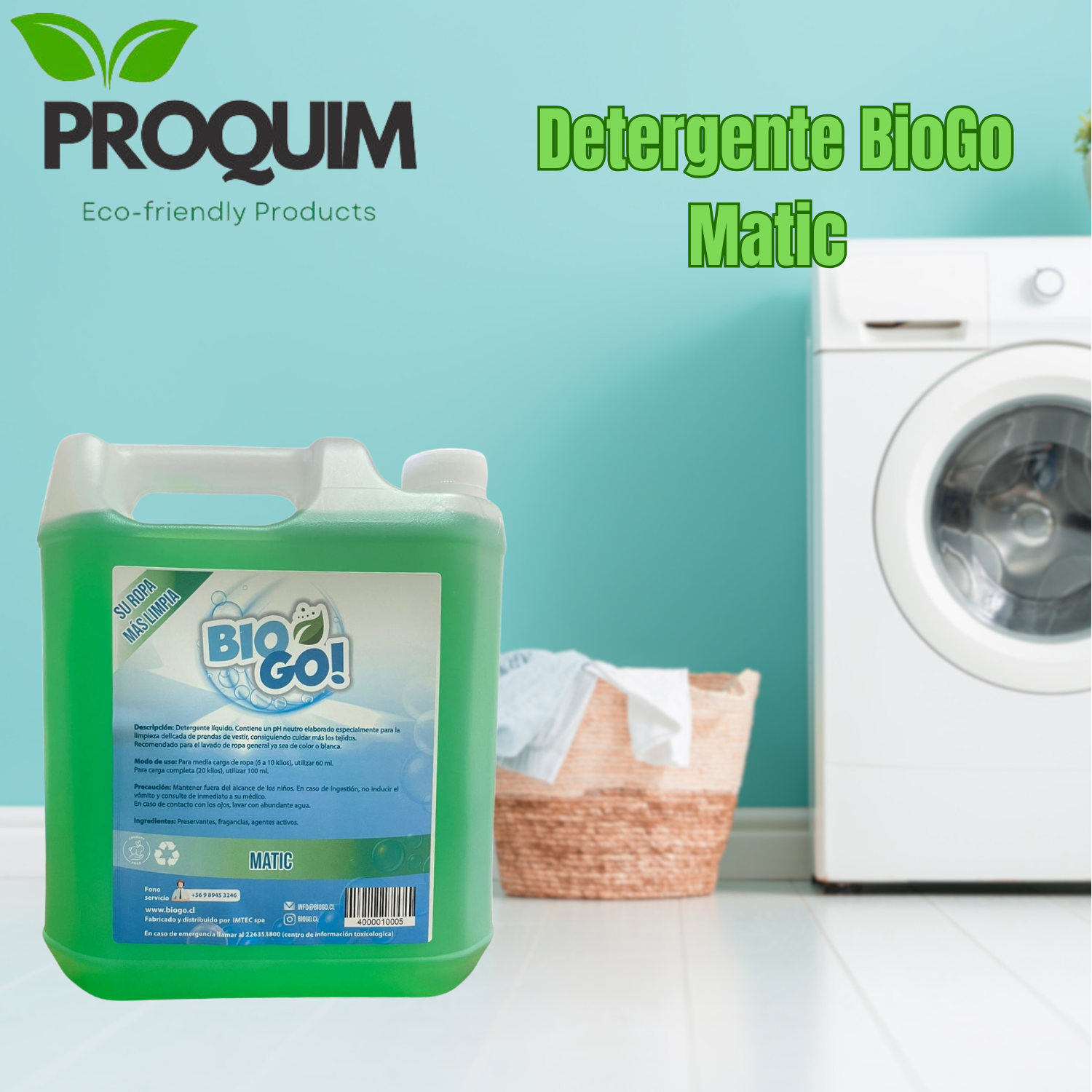 Detergente Bio Go Matic 5 Litros Biodegrabable-2