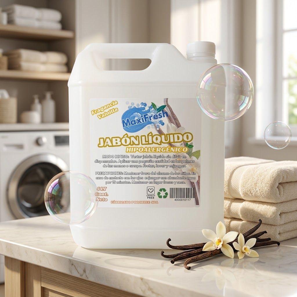 Jabon Liquido Maxifresh Hipoalergenico Con Glicerina 5 Litros-2