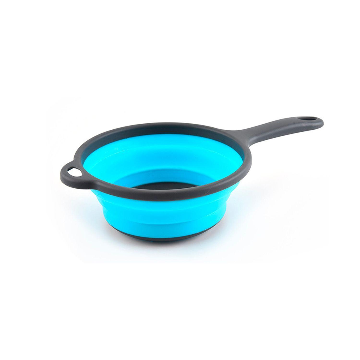 Colador Pegable de Silicona Redondo 19 cm Azul-0