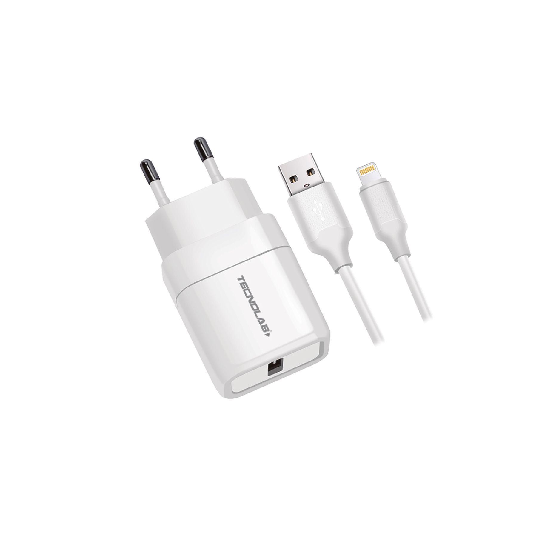 Cargador Celular 24A-1 Usb Con Cable Lighting - White-0