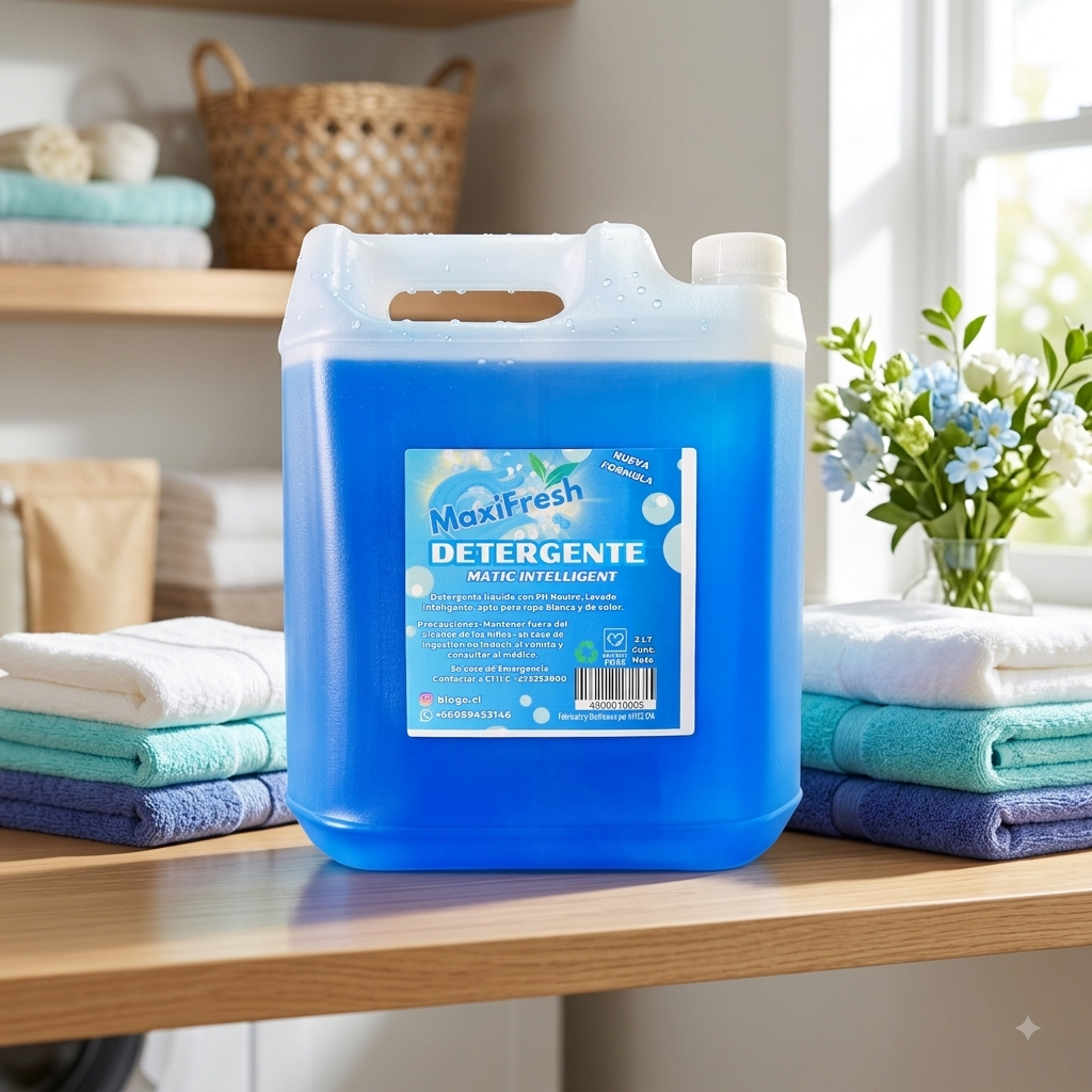 Detergente Liquido Maxifresh Matic 5 Litros eco 4 Unidades-2